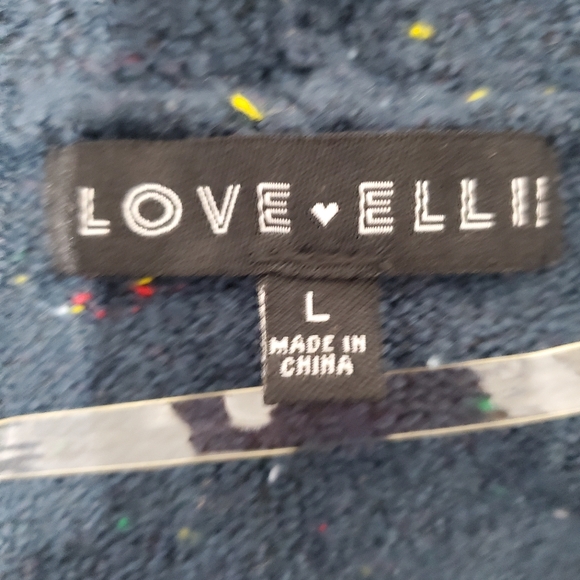 Love Ellie Women's Blue Open Front Cardigan Size Large - Picture 7 of 10